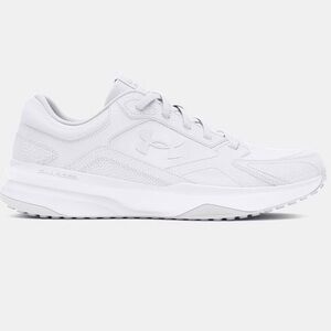 Under Armour UA Edge Leather White Sneakers Sz 11.5